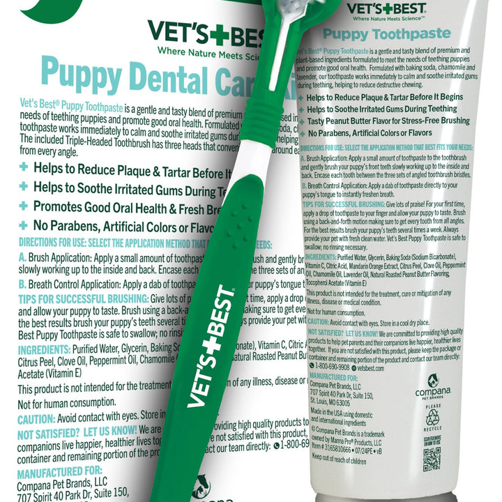 Vet’s Best Enzymatic Dog Toothpaste - Teeth Cleaning and Fresh Breath Dental Care Gel - Vet Formulated - Banana Flavor - 3.5 Ounces 1 Count (Pack of 1) Adult Toothpaste