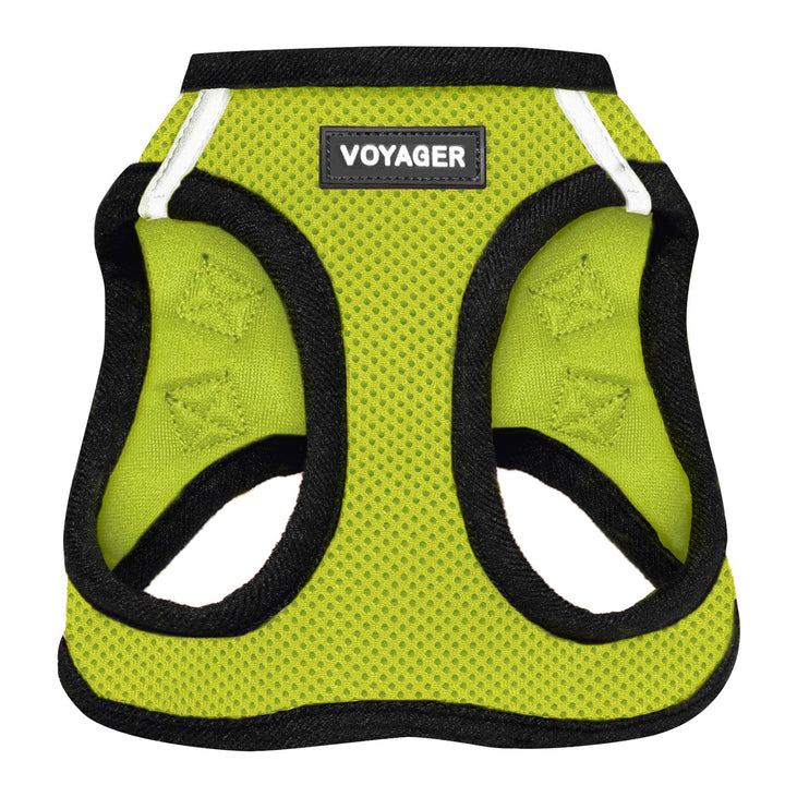 Voyager Step-in Air Dog Harness - All Weather Mesh Step in Vest Harness for Small and Medium Dogs and Cats by Best Pet Supplies - Harness (Lime Green/Black Trim), L (Chest: 18-20.5") Harness (Lime Green/Black Trim) L (Chest: 18 - 20.5")