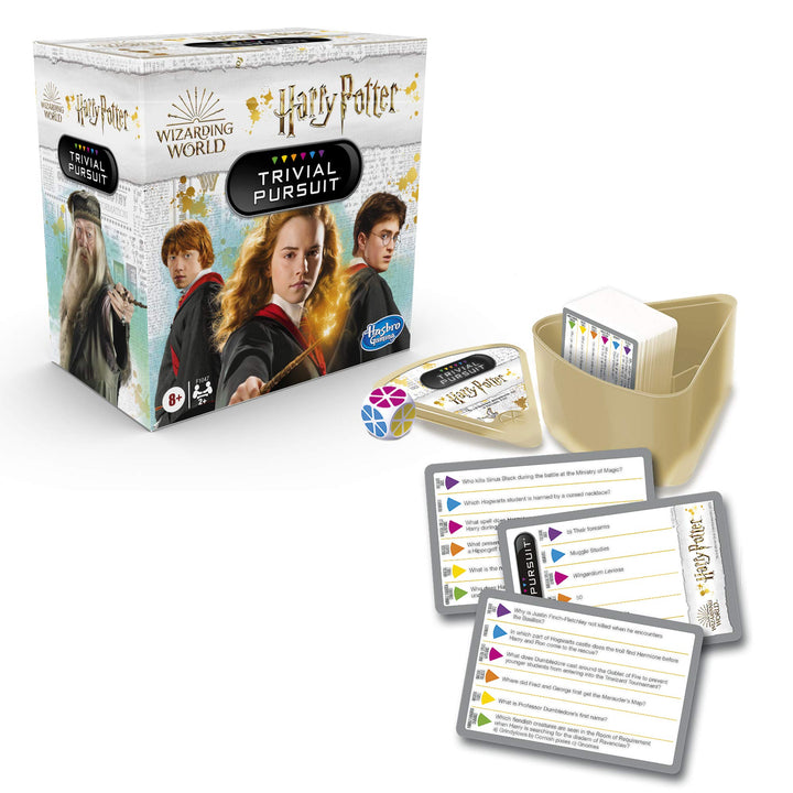 Hasbro Gaming Trivial Pursuit: Wizarding World Harry Potter Edition Compact Trivia Game, 2+ Players, 600 Trivia Questions, 8+ (Exclusive) Multicolor