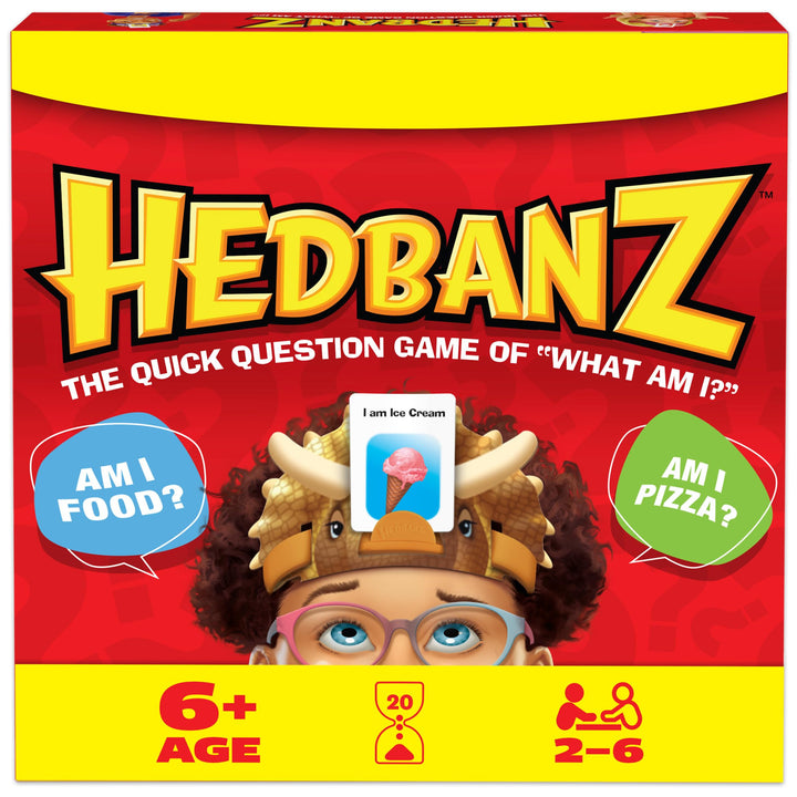 Spin Master Games, Hedbanz 2023 Edition with New Cards, Picture Guessing Board Game, Family Games, Games for Family Game Night, Kids Games for Ages 6+