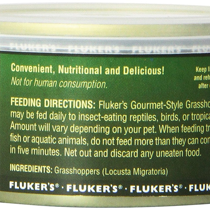 Fluker's Gourmet Canned Food for Reptiles, Fish, Birds and Small Animals, Crickets, 1.2 oz 1.2 Ounce (Pack of 1)