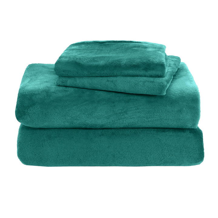 Elegant Comfort Luxuriously Soft 4-Piece Holiday Velvet Plush Flannel Sheet Set - Premium Quality - Cozy Warm, Christmas Fuzzy Velvet Flannel Fleece Deep Pocket Sheet Set - Cal King, Jingle Cats California King