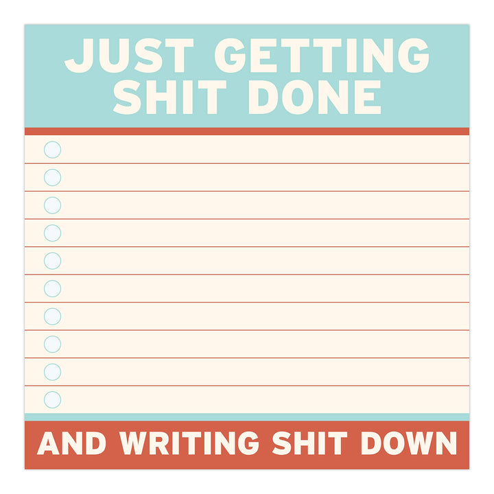 1-Count Knock Knock Getting Shit Done Large Sticky Notes (4 x 4-inches)