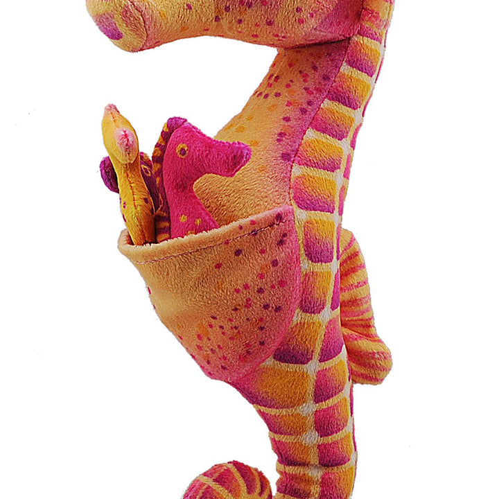 Wild Republic Seahorse Plush, Stuffed Animal, Plush Toy, Gifts for Kids, w/ babies 11.5 inches, Multicolor, 12"