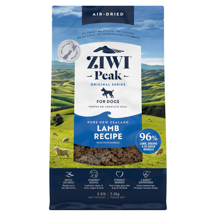 ZIWI Peak Air-Dried Dog Food – Tripe & Lamb - All Natural, High Protein, Grain Free, Limited Ingredient w/ Superfoods (35.2oz) 2.2 Pound (Pack of 1)