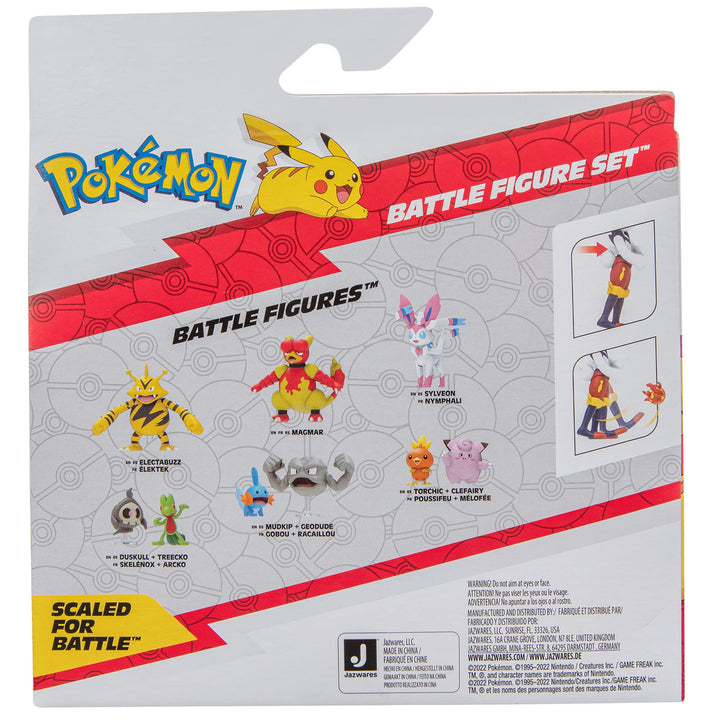 Pokémon Battle Figure 2 Pack - Features 4.5-Inch Cinderace and 2-Inch Pikachu Battle Figures with Accessory -  Exclusive Cinderace and Pikachu