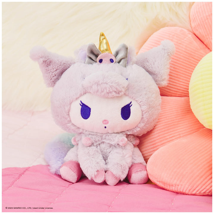 GUND Sanrio Kuromi Unicorn Plush Toy, Premium Stuffed Animal for Ages 1 and Up, Purple, 6” Sanrio Kuromi Unicorn 6"