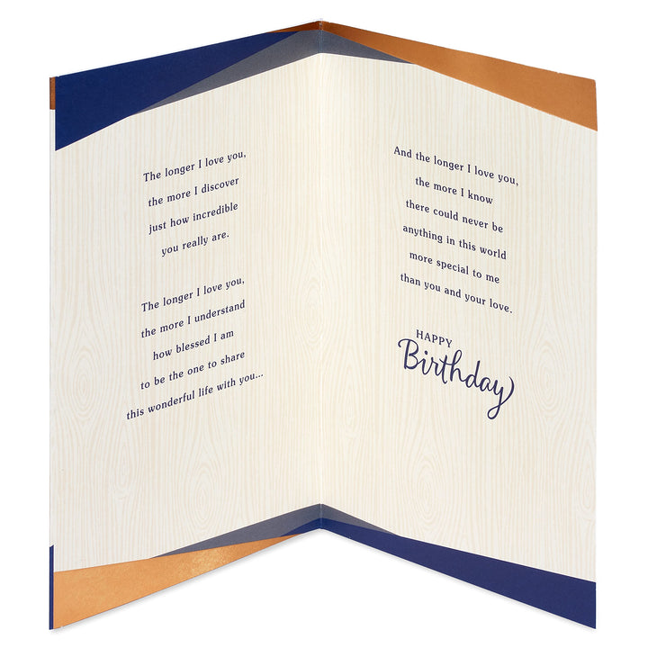 American Greetings Birthday Card for Husband (Longer I Love You) Longer I Love You