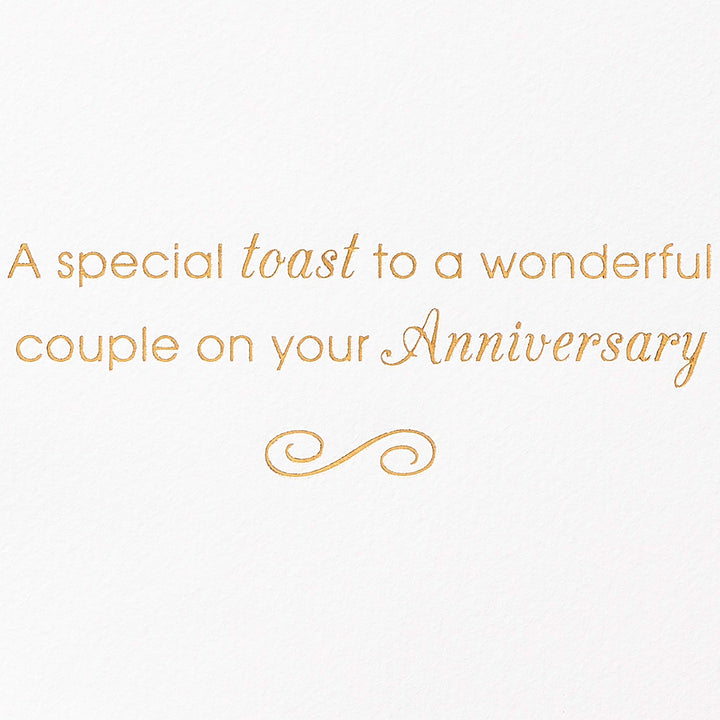 Papyrus Anniversary Card for Couple - Designed by House of Turnowsky (A Special Toast) A Special Toast