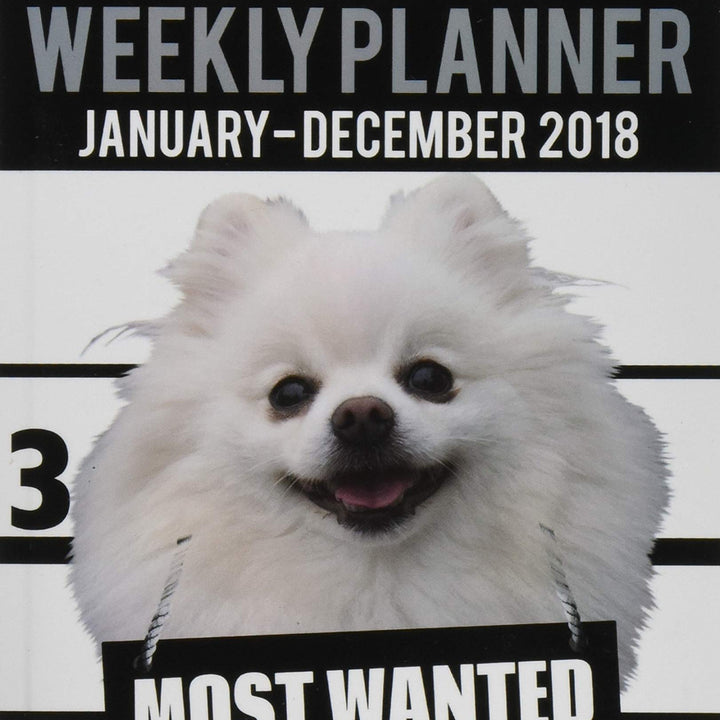 2018 Pocket Weekly Planner - Most Wanted Pomeranian: Daily Diary Monthly Yearly Calendar 5" x 8" Schedule Journal Organizer (Dog Pocket Planners 2018)