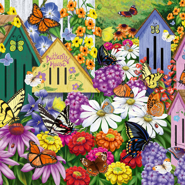 Wonder Forge Garden Neighbors 1000 Piece Jigsaw Puzzle for Adults | Unique, Perfectly-Fitting Pieces | Fun, Vibrant Imagery |  Exclusive