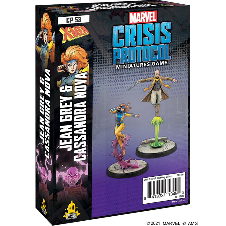 Marvel: Crisis Protocol Jean Grey & Cassandra Nova Character Pack - Tabletop Superhero Game, Ages 14+, 2 Players, 90 Minute Playtime, Made by Atomic Mass Games Modern