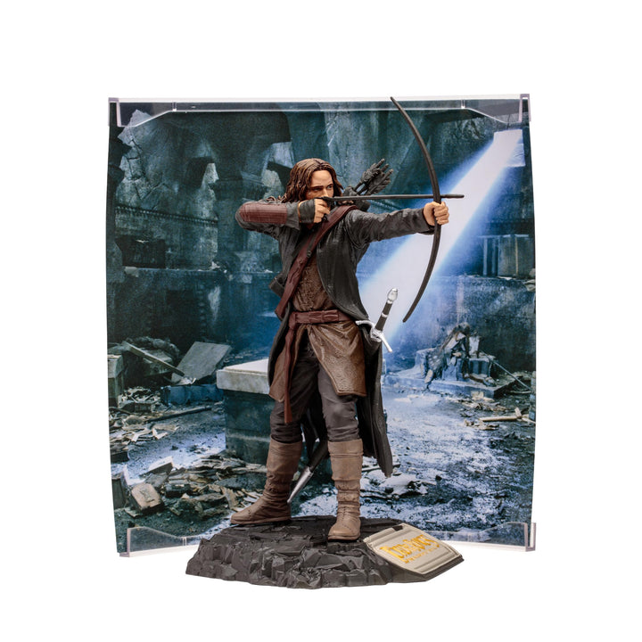 McFarlane Toys - WB 100: Aragorn (The Lord of The Rings) Movie Maniacs, 6in Posed Figure