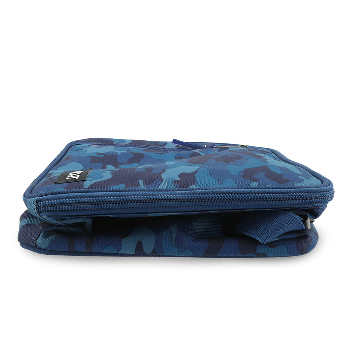 PackIt Freezable Classic Lunch Box, Blue Camo, Built with EcoFreeze Technology, Collapsible, Reusable, Zip Closure With Zip Front Pocket and Buckle Handle, Designed for Lunches