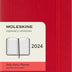 Moleskine 2024 Daily Planner, 12M, Pocket, Scarlet Red, Soft Cover (3.5 x 5.5)