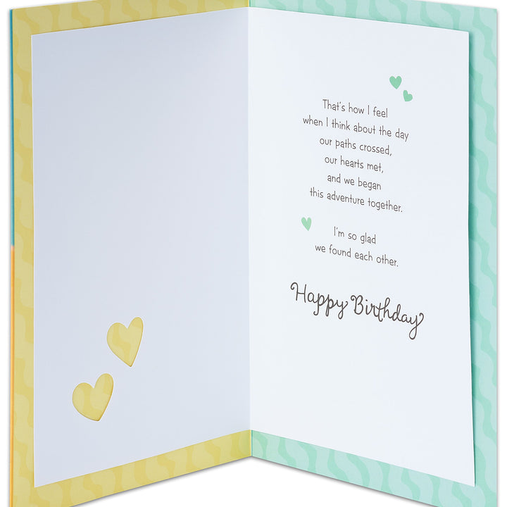 American Greetings Romantic Birthday Card (Right Place, Right Time) Right Place Right Time Birthday Card