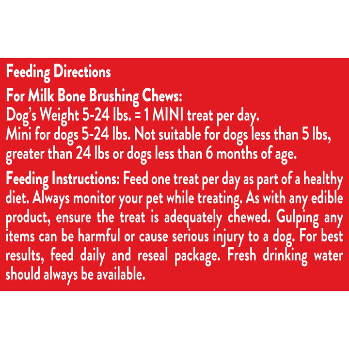 Milk-Bone Original Brushing Chews 48 Mini Daily Dental Dog Treats Chicken (Mini) 18.9 Ounce (Pack of 1)