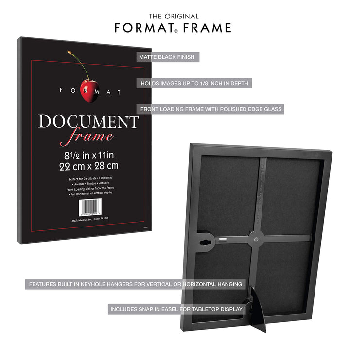 MCS Format Picture Frames, Gallery Wall Frames, Black, 6 x 8, 12-Pack 12 pk 6 x 8 in