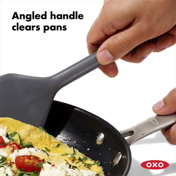 OXO Good Grips Silicone Everyday Flexible Turner, Peppercorn