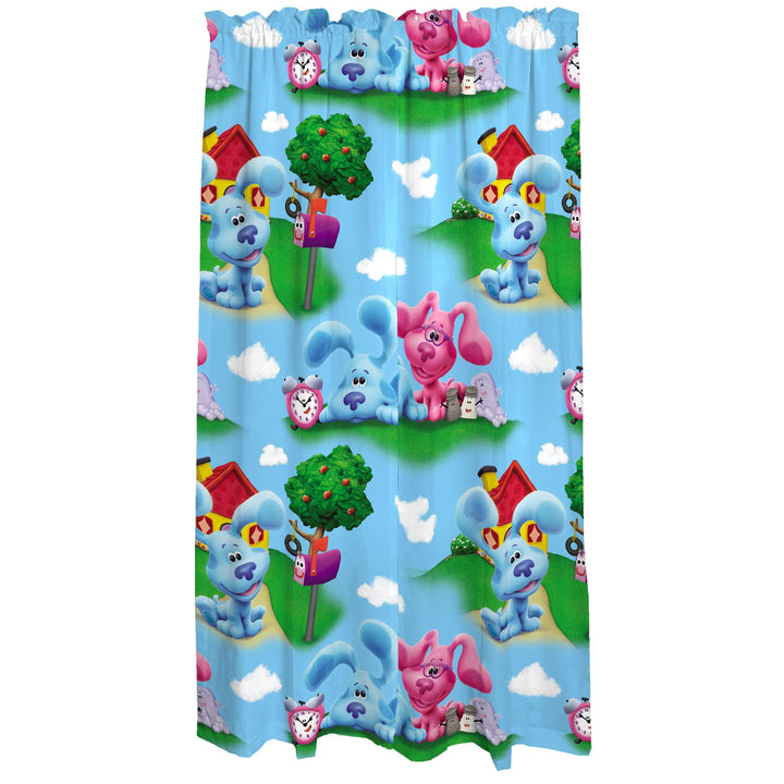 Franco Kids Room Window Curtains Drapes Set, 82 in x 84 in, Blues Clues