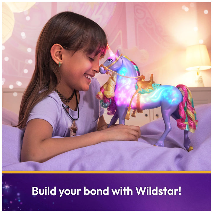 Unicorn Academy, Interactive Rainbow Light-up Wildstar Unicorn Toy with Lights, Sounds & Music, Dolls & Unicorn Toys for Girls Ages 4 and up