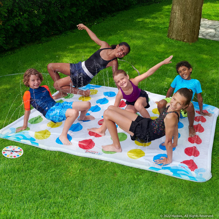 Hasbro Twister Ultimate Splash – Giant Outdoor Inflatable Water Twister Game for Kids – Backyard Summer Fun Twister Splash XL