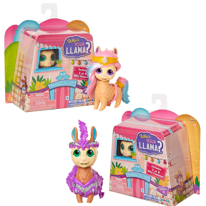 Who's Your Llama Surprise Figures! Series #3 – 10 Different Collectible Figures Available! Includes 2 Mystery Pack for A Total of 2 Toy Llama Figurines [ Exclusive 2 Pack]