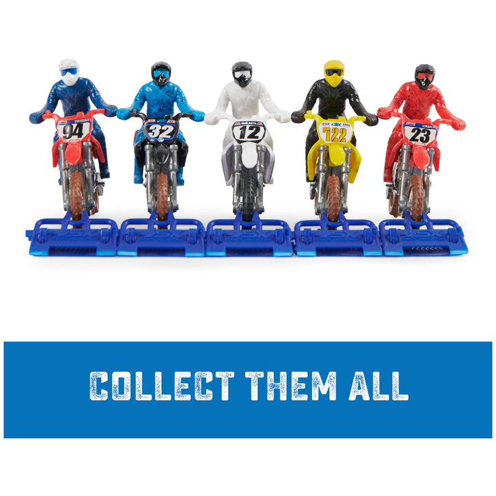 Authentic 5-Pack of 1:24 Scale Die-Cast Motorcycles with Rider Figure, Toy Moto Bike for Kids and Collectors Ages 3 and up