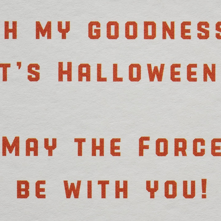 Papyrus Star Wars Halloween Card (May the Force Be with You) May the Force Be with You