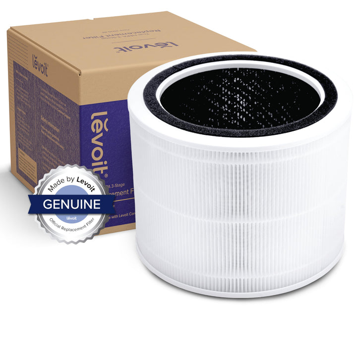 LEVOIT Core 200S Air Purifier Replacement Filter, 3-in-1 Filter, High-Efficiency Activated Carbon, Core 200S-RF, White 1 Count (Pack of 1)