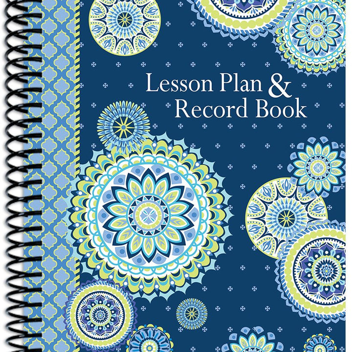 Eureka Blue Harmony Back to School Classroom Supplies Record and Lesson Plan Book for Teachers, 8.5'' x 11'', 40 Weeks, 8.5 inches X 11 inches