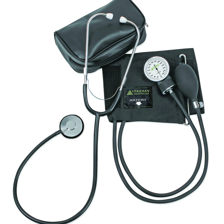 Two-Party Home Blood Pressure Kit with Detached Nurse Stethoscope, Latex Free, Adult, (01-5521)