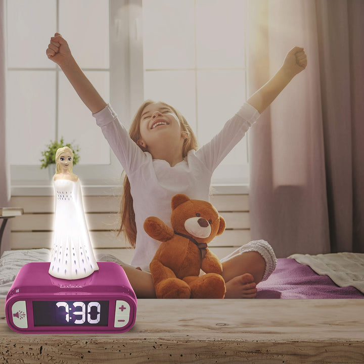 Lexibook - Unicorn Digital Alarm Clock for Kids with Night Light, Snooze and Unicorn Sound Effects, Childrens Clock, Luminous Unicorn, Pink Colour - RL800UNI