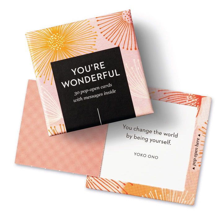 Compendium ThoughtFulls Pop-Open Cards — 2-Pack of Love and You're Wonderful — 60 Pop-Open Cards, Each with a Different Message Inside 2-Pack - Love and You're Wonderful