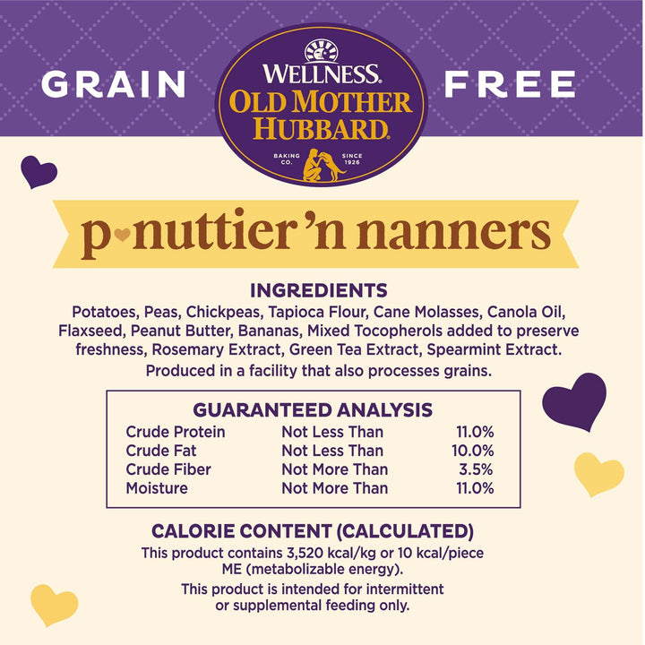 Wellness Old Mother Hubbard Pick of the Patch Grain Free Natural Dog Treats, Crunchy Oven-Baked Biscuits, Ideal for Training, Mini Size, 16 ounce bag Pumpkin & Carrot 1 Pound (Pack of 1)