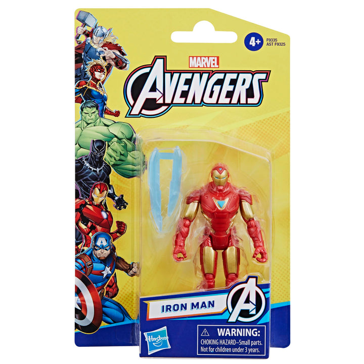 Marvel Epic Hero Series Iron Man Action Figure, 4-Inch, Avengers Super Hero Toys, Christmas Stocking Stuffers for Kids, Ages 4+