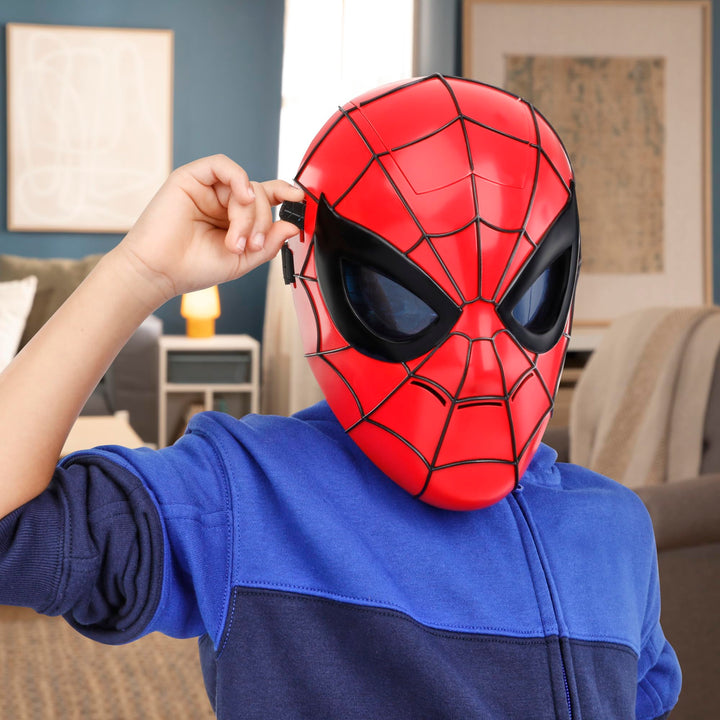 Marvel Spider-Man Glow FX Mask, Light-Up Super Hero Toys, Kids Halloween Costume, Ages 5+