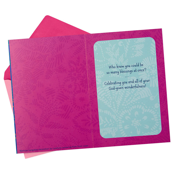 Hallmark Mahogany Birthday Card for Women with Removable Ornament (Black, Brilliant, Beautiful)