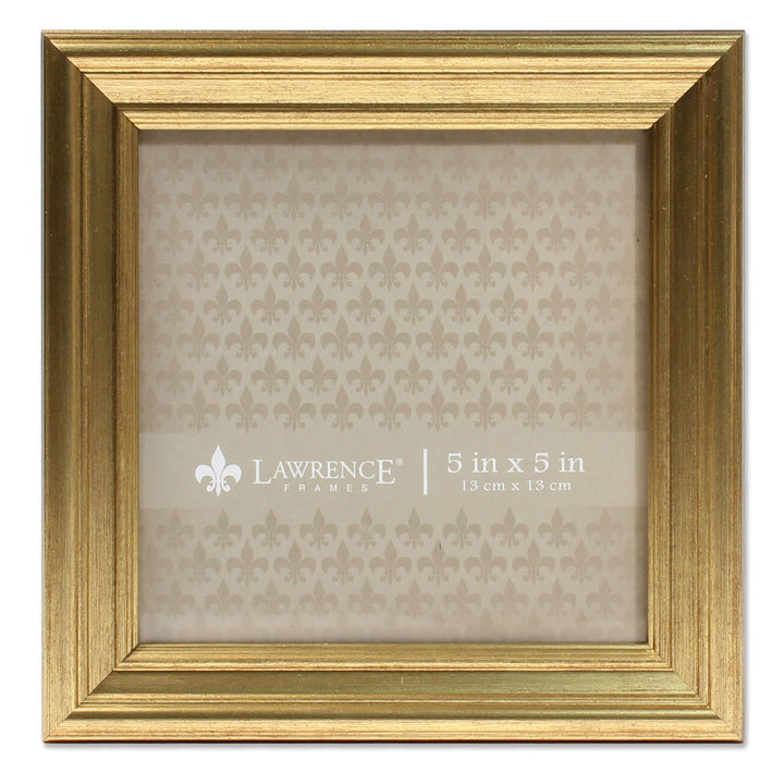 Lawrence Frames 5"L x 5"W Sutter Burnished Gold Picture Frame 5x5