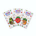 JelliPods - Yummy Fruits - Reusable Sticker Bundle - Sensory Toy - Touch and Feel - Classroom Must Have - Tactile Sensory Fidget Activity for Kids - Includes 3 Reusable Puffy Stickers