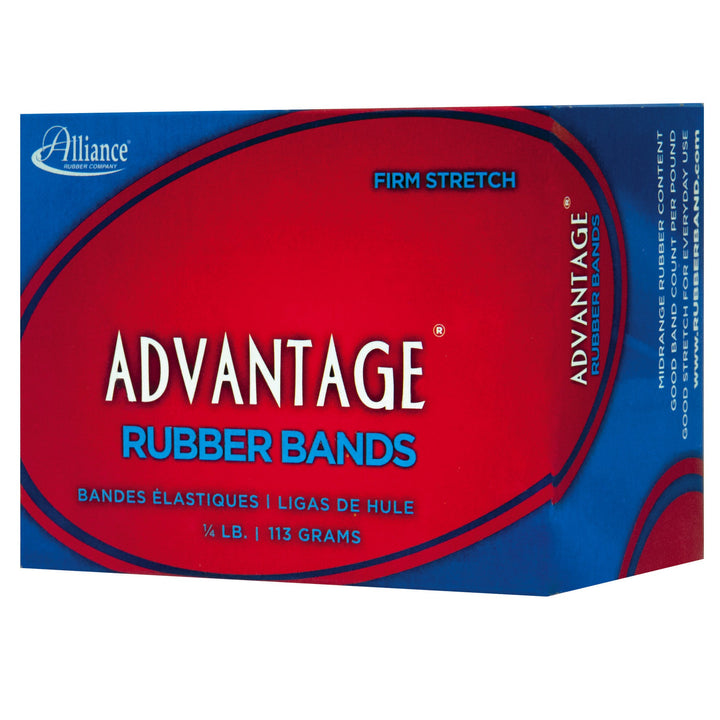 "Alliance Rubber 26339 Advantage Rubber Bands Size #33, 1/4 lb Box Contains Approx. 150 Bands (3 1/2"" x 1/8"", Natural Crepe)", beige