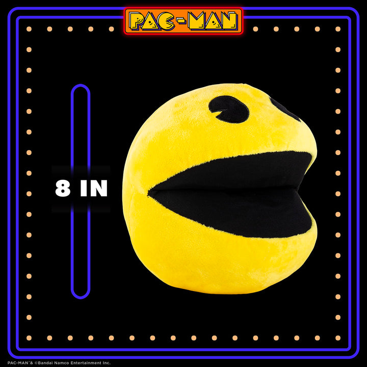 PAC-MAN for Pets 8" Plush Squeak Toy for Dogs | Plush Dog Toy with Squeaky | Squeaker Dog Toys | Officially Licensed Pet Products | Gifts for Gamers and Arcade Lovers