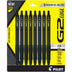 Pilot, G2 Edge Premium Gel Roller Pens, Fine Point 0.7 mm, Black, Pack of 8 8-Pack