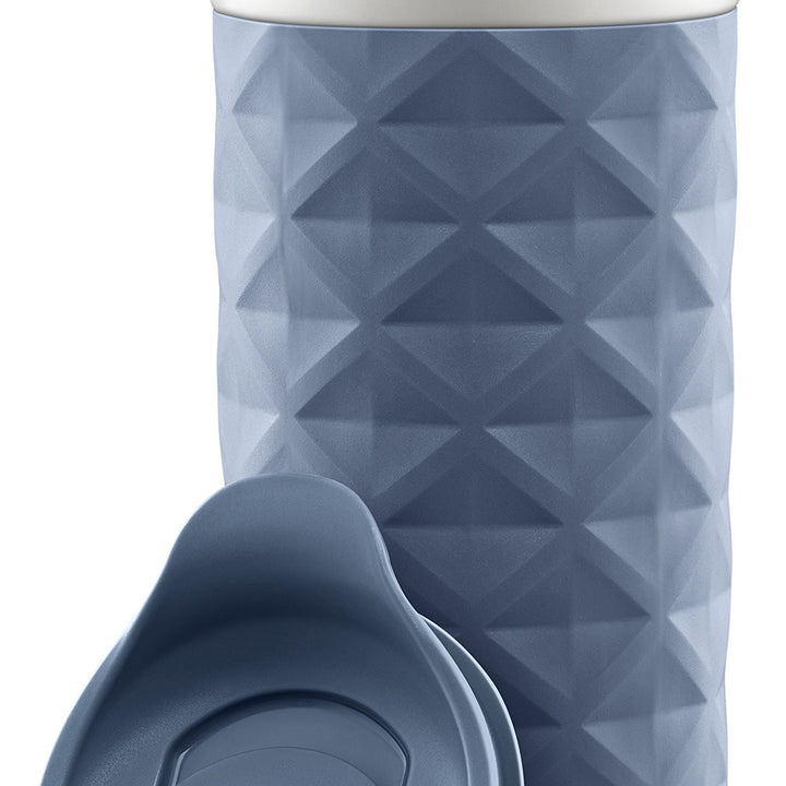 Ello Ogden Ceramic Travel Mug with Friction-Fit Lid Evening Blue Diamonds