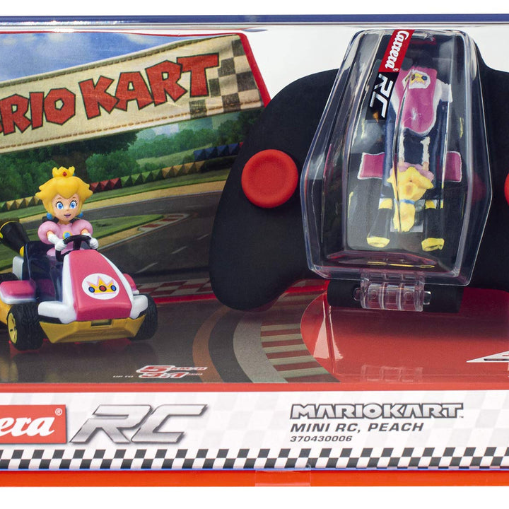 Carrera RC Nintendo Mario Kart 2.4 GHz Mini Collectible Radio Remote Control Toy Car Vehicle - Peach