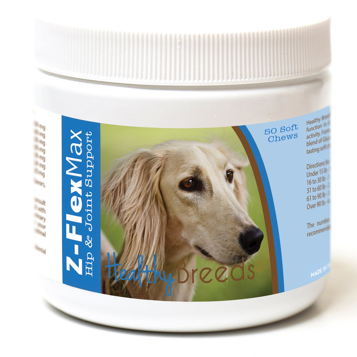 Healthy Breeds Saluki Z-Flex Max Hip and Joint Soft Chews 50 Count 50 Ct