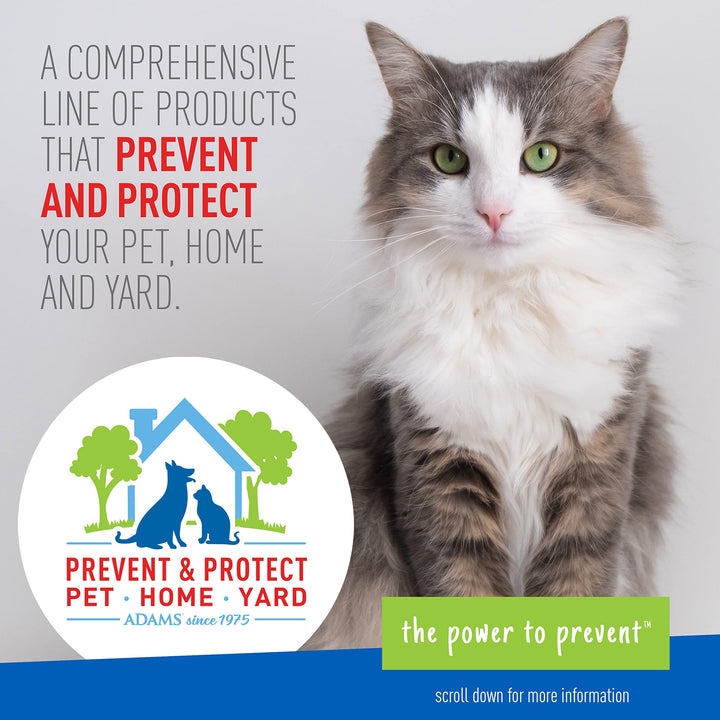 Adams Plus Pyrethrin Dip For Dogs and Cats | Kills and Repels Fleas, Ticks, Lice, Gnats, Mosquitoes and Flies | 4 Fl Oz