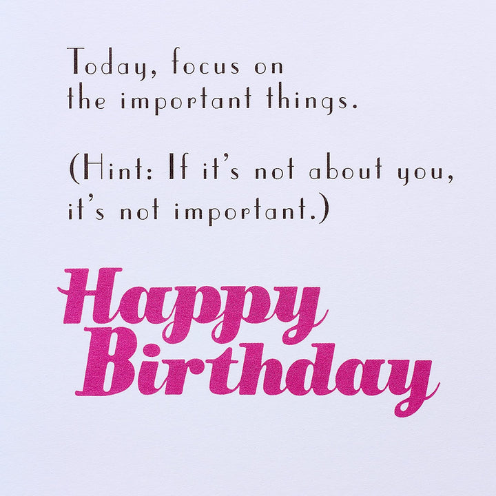 American Greetings Funny Birthday Card for Her (Important Things)