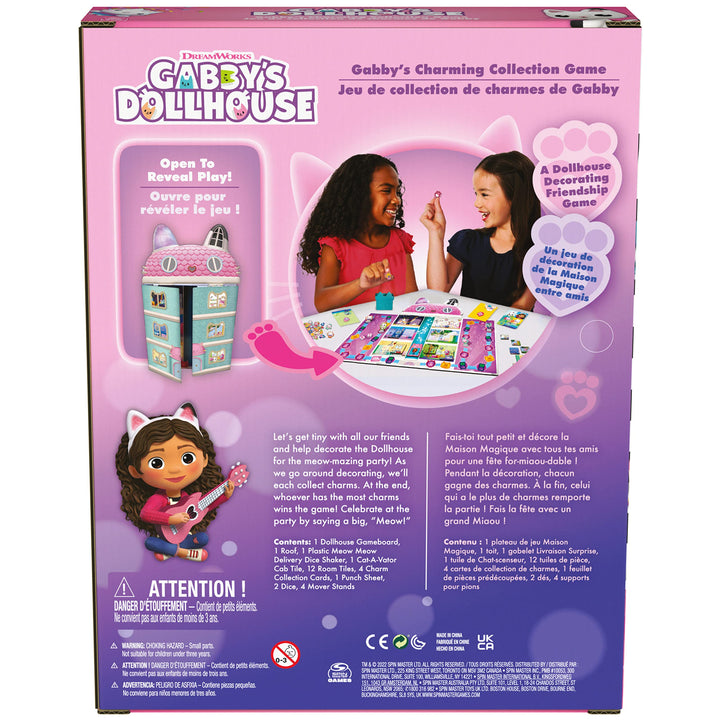 Gabby’s Dollhouse, Charming Collection Game Board Game for Kids Based on the Netflix Original Series Gabby’s Dollhouse Toys, for Kids Ages 4 and up