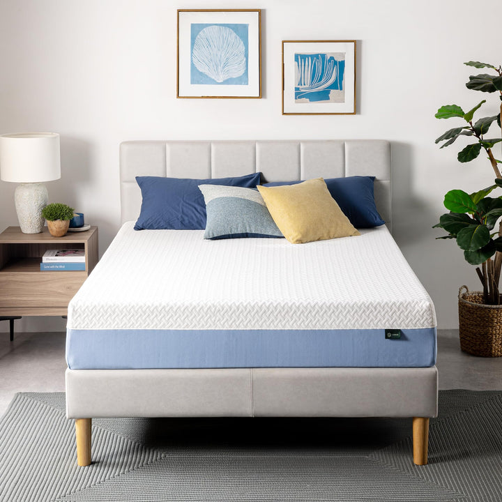 ZINUS 10 Inch Cooling Essential Memory Foam Mattress [New Version], Full, Fiberglass Free, Medium Feel, Cooling Airflow Memory Foam, Certified Safe Foams & Fabric, Mattress in A Box White 10" Cooling New Small Box